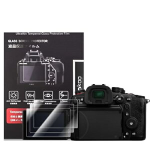 Panasonic �f�W�^���J����S1 II / S1 II E / DC-GH7 / DC-S1RII / DC-G99 II �ی�t�B���� �t���ی� ����0.25mm 3���Z�b�g �d�x9H �����ߗ� �ώw�� �C�A���� �����K���X (3���Z�b�g)