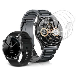 �y�����Ղ�3���Z�b�g�z FOSMET QS40 �X�}�[�g�E�H�b�` 1.43�C���` �ی�t�B���� TPU ���^ �����ߗ� ���˒ጸ �ώw�� ������ FOSMET QS40 �ی�t�B����