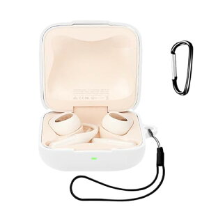 SOUNDPEATS GoFree 2+ �P�[�X �J�o�[ ���C�����X�C���z�� �V���R�� ���p���₷�� �ϏՌ� �h�� �h�o �E�H�b�V���u�� (�J���r�i�t��+�X�g���b�v�t�� ) �����[�d�\ �����^�т����₷�� (�z���C�g)