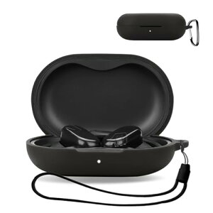 SOUNDPEATS Breezy �P�[�X �J�o�[ ���C�����X�C���z�� �V���R�� ���p���₷�� �ϏՌ� �h�� �h�o �E�H�b�V���u�� (�J���r�i�t��+�X�g���b�v�t�� ) �����[�d�\ �����^�т����₷�� (�u���b�N)