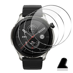 �y3���Z�b�g�z Amazfit GTR4 �K���X�t�B���� �ی�t�B���� Amazfit GTR4 �t�B���� Amazfit GTR4 �t���ی�t�B���� �L�Y�h�~ �ϏՌ� ��U�h�~ �S�ʕی� �����ߗ� 3D Touch�����x�^�b�` �C�A�[�� �����z�� �\