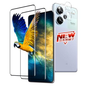 Xiaomi Redmi Note 13 Pro + 5G �K���X�t�B���� 2�� + �����Y�ی�t�B���� 2�� �w��F�� Redmi Note 13 Pro Plus 5G �t�B���� �����K���X RedmiNote13Pro + 5G �ی�t�B���� �ϏՌ� ��U�h�~ �S�ʕی� 3D Touch�C�A�[�� 