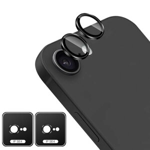 �y2���Z�b�g�z iPhone 16E �J�����t�B���� �A�C�t�H��16E �J���� �����Y �ی�J�o�[ �A���~�������{AR�����ߗ� �����K���X �J�����ی�t�B���� ������� �I�o�I�[�o�[�h�~ iPhone16E �����Y�t�B��