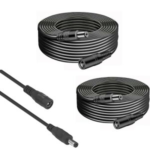 DC�d���P�[�u�� �����R�[�h 5.5mm / 2.1mm ���d�p[���ϋv�݌v / ���O�h�ƑΉ�]�Ď��J���� �r�f�I�J���� �������[�^�[ �ԊO��LED���C�g �G�t�F�N�^�[�p �I�X���X�ڑ� �d���A�_�v�^�[�����P�[�u�� (