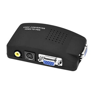 RCA�R���|�W�b�g��S�r�f�I-VGA�R���o�[�^�[ ���C�h�X�N���[��US�o�[�W���� DVD DVR �Ȃ� (�u���b�N)