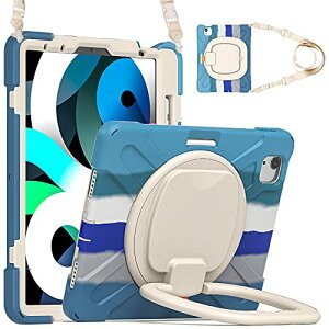 [���|��] iPad Air 11 2025/2024 /iPad Pro11 ��4 3 2 1���� �P�[�X �V�����_�[�X�g���b�v iPad Air5 / Air4 �P�[�X 360°��]�x���g �X�^���h �y���V�����[ ���C���{�[ �ϏՌ� �L�b�Y ���킢�� �ď�v �q�� �A�E