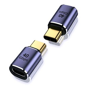 [2�Z�b�g] USB �ϊ��A�_�v�^�[ �^�C�vc �ϊ��A�_�v�^ 100W�}���[�d / 8K@60Hz�f���o�� / USB4.0�����A�_�v�^ / 40Gbps�����]�� USB C �ϊ��A�_�v�^USB C�R�l�N�^�[ �I�X���X