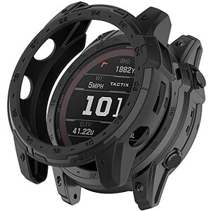 Garmin Enduro 2 / Garmin Tactix 7 �P�[�X TPU �\�t�g �h�Ռ� �y�� ���^ �K�[�~�� Enduro 2 �J�o�[ �����h�~ ����Enduro 2�ی�J�o�[ �o���p�[ (�u���b�N)