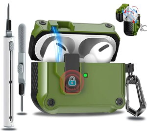 AirPods Pro / Pro2 �P�[�X (2023 / 2022 / 2019) AirPods Pro ��1���� / ��2���� �P�[�X ���S���b�N�t�� �����{�^�� �n�[�h TPU �����[�ۂ��� �v���J�o�[ �G�A�[�|�b�Y�v���J�o�[ Magsafe ���C�����X�[�dLED���C