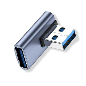 USB�ϊ��A�_�v�^ [100W�[�d���x 10Gbps�����f�[�^�`��] USB L�� / Type A L�^ ���^ �y�� fujitsu TOSHIBA Lenovo NEC Asus HaseeUSB�Ȃǂ̃f�o�C�X��USB3.0�I�X USB3.0���X �A�_�v�^ (L�� ���)
