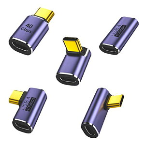 [5��Z�b�g] L�� USB C USB�ϊ��A�_�v�^ USB C �ϊ��A�_�v�^ 40Gbps�����]���A�_�v�^ USB4.0�ő�[�d���x100W (���-�ܔ� �܌�)