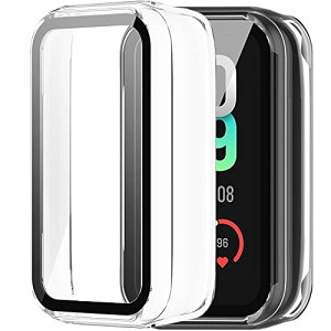 [�P�[�X+�t�B����] Amazfit band 7�t�B���� �P�[�X �S�ʕی� �Ռ��z�� PC�ގ� ���h�~ Amazfit band 7 �J�o�[ �K���X�t�B���� �w��h�~ �C�A�h�~ ������ (�N���A)