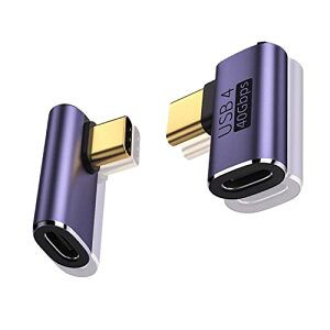 USB C L�� �^�C�vc �ϊ��A�_�v�^�[ 2�Z�b�g 40Gbps�����]�� PD 100W / 5A�}���[�d 8K@60Hz�f���o�� USB-c L�� �^�C�vc L���A�_�v�^�[ USB-c�R�l�N�^�[ USB4.0 �h���C�u���R�[�_�[ Thunderbolt 3 Mac Book Pro Nintendo 