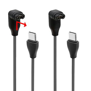 [2�{ L�^�[�d�P�[�u������] Garmin �`���[�W���[ L�^ �[�d�P�[�u�� Garmin 265/265S/255/965 /ivosmart5 / ForeAthlete 745 / 945 / 265 / Venu Sq 2 / Fenix�V���[�Y �y�� �֗��� �[�d�� �`���[�W���[ (TYPE-C�p)