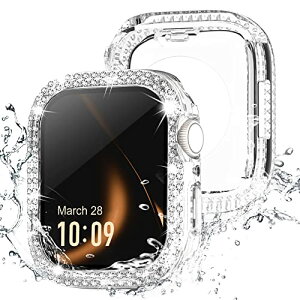 �A�b�v���E�H�b�` 41mm �J�o�[ �L���L�� Apple Watch �J�o�[ �h���P�[�X �ی�t�B�����t�� ��̌^ IP68���S�h�� ���f�B�[�X iWatch �P�[�X Series 9 8 7�ɃN���A 41mm