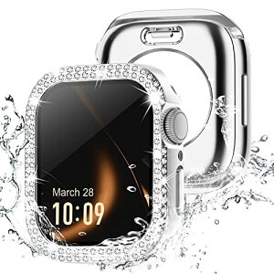 �A�b�v���E�H�b�` 40mm �J�o�[ �L���L�� Apple Watch �J�o�[ �h���P�[�X �ی�t�B�����t�� ��̌^ IP68���S�h�� ���f�B�[�X iWatch �P�[�X Series 6 5 4 SE�ɃV���o�[ 40mm
