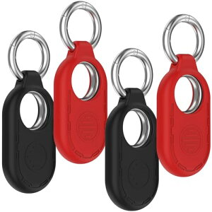 [4���Z�b�g] Samsung Galaxy SmartTag2 ���[�J�o�[ Galaxy SmartTag2 �g���b�J�[ �V���R���ގ� �����O�� �y�� �h�Ռ� ���^ �����h�~ �C�菝�h�~ ����~�� �S�g�ی� SmartTag2 �J�o�[ �o���p�[ (���b�h�{�u���b