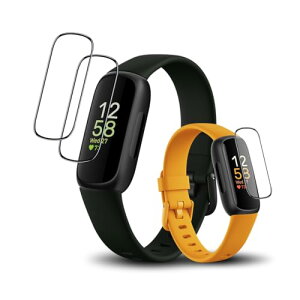 [3���Z�b�g] Fitbit inspire3 �t�B���� inspire3 �ی�t�B���� �J�o�[ �P�[�X �L�Y�C���@�\ �_�炩�� PMMA�f�ލ̗p �Y�f�@�� 3D�Ȗ� �����ߗ� �����x�^�b�` �C�A�h�~ �ȒP�\��t�� Fitbit inspire 3 �X�}�[