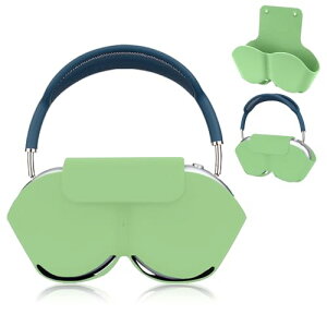 AirPods Max �J�o�[ �P�[�X �ی�J�o�[ �_�炩���V���R���� �h�o �h�� �L�Y�h�~ �򉻖h�~ ���􂢉\ (�O���[��)