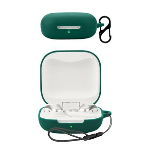 Shokz OpenFit Air �P�[�X �J�o�[ ���C�����X�C���z�� �V���R�� �ی�P�[�X (�J���r�i�t��+�X�g���b�v�t�� ) �����h�~ �L�Y�h�~ �ϏՌ� �����[�d�\ �h�� �h�o (�O���[��)