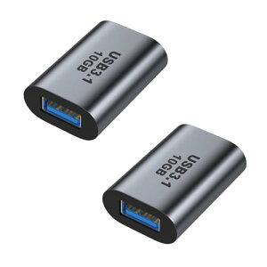 [2�Z�b�g] USB C to USB A �ϊ��A�_�v�^ (Type C ���X - USB A 3.1 ���X) �ő�10Gbps�����f�[�^�]�� 3A�}���[�d OTG �����A�_�v�^ �X�}�[�g�t�H�� �^�u���b�g �m�[�g�p�\�R���Ȃ�USB-C�@��