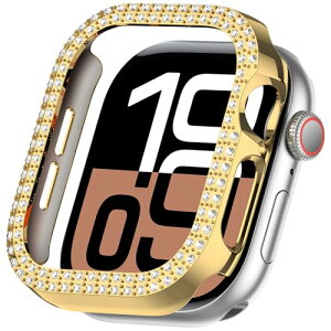 Apple Watch 10 46mm �P�[�X �L���L�� ����y�� �ϏՌ� �����ȒP �A�b�v���E�H�b�`10 46mm ���� ���h�~ �ی�P�[�X Apple Watch Series 10 �J�o�[ ��p 46mm �S�[���h