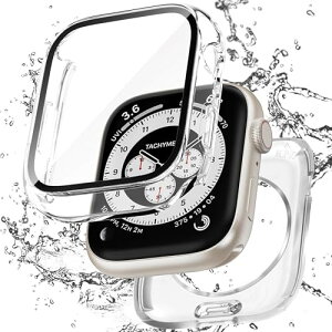 [�t���J�o�[�ی�] �A�b�v���E�H�b�` �J�o�[ Apple Watch Series 11 10 46mm �h�� �P�[�X �O��̕ی� PC+�K���X�f�� �����ߗ� �����ȒP �E�����₷�� �ϏՌ� iWatch 46mm �h�� �N���A