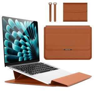 �m�[�g�p�\�R���P�[�X 14�C���` �X�^���h�t�� ���b�v�g�b�v�X���[�u Macbook Air / Macbook Pro / Dell / Ausu / Acer / HP / Lenovo 13 / 13.3 / 14 / 15 / 15.6 / 16�C���`�p PU�v�P�[�X [���ΐ݌v] [�X�^���h�@�\] [�܂�