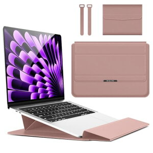�m�[�g�p�\�R���P�[�X 16�C���` �X�^���h�t�� ���b�v�g�b�v�X���[�u Macbook Air / Macbook Pro / Dell / Ausu / Acer / HP / Lenovo 13 / 13.3 / 14 / 15 / 15.6 / 16�C���`�p PU�v�P�[�X [���ΐ݌v] [�X�^���h�@�\] [�܂�