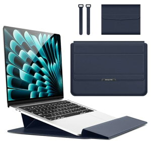 �m�[�g�p�\�R���P�[�X 14�C���` �X�^���h�t�� ���b�v�g�b�v�X���[�u Macbook Air / Macbook Pro / Dell / Ausu / Acer / HP / Lenovo 13 / 13.3 / 14 / 15 / 15.6 / 16�C���`�p PU�v�P�[�X [���ΐ݌v] [�X�^���h�@�\] [�܂�