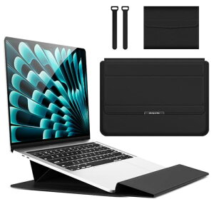 �m�[�g�p�\�R���P�[�X 14�C���` �X�^���h�t�� ���b�v�g�b�v�X���[�u Macbook Air / Macbook Pro / Dell / Ausu / Acer / HP / Lenovo 13 / 13.3 / 14 / 15 / 15.6 / 16�C���`�p PU�v�P�[�X [���ΐ݌v] [�X�^���h�@�\] [�܂�