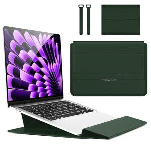 �m�[�g�p�\�R���P�[�X 16�C���` �X�^���h�t�� ���b�v�g�b�v�X���[�u Macbook Air / Macbook Pro / Dell / Ausu / Acer / HP / Lenovo 13 / 13.3 / 14 / 15 / 15.6 / 16�C���`�p PU�v�P�[�X [���ΐ݌v] [�X�^���h�@�\] [�܂�
