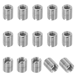 �C���T�[�g�i�b�g 15�� M6×M4×8mm �k���i�b�g �C���T�[�g�i�b�g�X���[�u �Z���t�^�b�s���O ���ߍ��݃i�b�g 316�X�e�����X�| �X���b�g�t�� �X�N�����[�C���p �ϊ��t�@�X�i�[