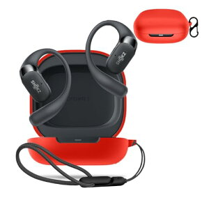 Shokz OpenFit 2+ / Shokz OpenFit 2 �P�[�X �J�o�[ ���C�����X�C���z�� �V���R�� �ی�P�[�X (�J���r�i�t��+�X�g���b�v�t�� ) �����h�~ �L�Y�h�~ �ϏՌ� �����[�d�\ �h�� �h�o (���b�h)