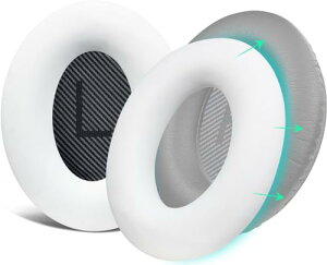 �C���[�p�b�h�J�o�[ �w�b�h�z���p�b�h�J�o�[ Bose QuietComfort QC15 QC25 QC2 QC35 QC45 / Ae2 Ae2i Ae2w / SoundTrue & SoundLink AE �ی�P�[�X �򉻖h�~ �h�o �h�� �_�炩���V���R�� �􂦂� (�z���C�g-1�y�A)