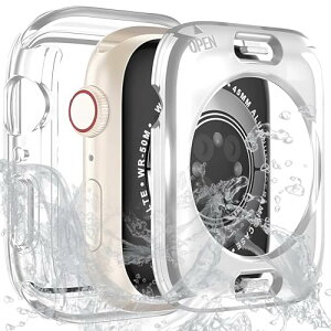 �A�b�v���E�H�b�` �J�o�[ �h�� Apple Watch Series 9 8 7 41mm �P�[�X 2-in-1 �O��ی� PC�t���[���{�����K���X �ϏՌ� �y�� �����ߗ� �ȒP�E�� (������ 41mm)