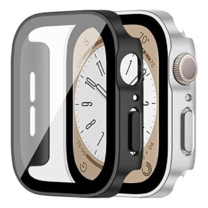 Apple Watch �J�o�[ Apple Watch 8 45mm / Apple Watch 7 45mm �P�[�X �S�ʕی� �����K���X HD �����x��������d�C���b�L �o���p�[ �P�[�X�����ȒP �ϏՌ� �w��h�~ ���h�~ ��ʕی� �A�b�v���E�H�b�` 8 / 7 45m