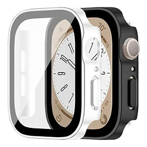 Apple Watch �J�o�[ Apple Watch 8 45mm / Apple Watch 7 45mm �P�[�X �S�ʕی� �����K���X HD �����x��������d�C���b�L �o���p�[ �P�[�X�����ȒP �ϏՌ� �w��h�~ ���h�~ ��ʕی� �A�b�v���E�H�b�` 8 / 7 45m