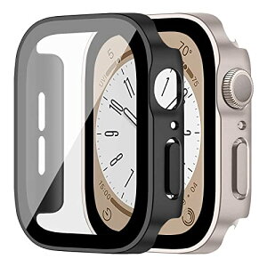 Apple Watch �J�o�[ Apple Watch 8 45mm / Apple Watch 7 45mm �P�[�X �S�ʕی� �����K���X HD �����x��������d�C���b�L �o���p�[ �P�[�X�����ȒP �ϏՌ� �w��h�~ ���h�~ ��ʕی� �A�b�v���E�H�b�` 8 / 7 45m