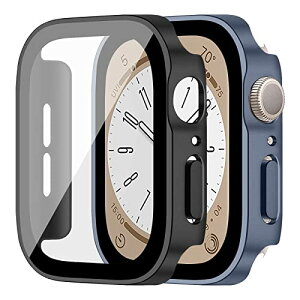 Apple Watch �J�o�[ Apple Watch 8 45mm / Apple Watch 7 45mm �P�[�X �S�ʕی� �����K���X HD �����x��������d�C���b�L �o���p�[ �P�[�X�����ȒP �ϏՌ� �w��h�~ ���h�~ ��ʕی� �A�b�v���E�H�b�` 8 / 7 45m
