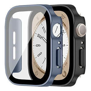 Apple Watch �J�o�[ Apple Watch 8 45mm / Apple Watch 7 45mm �P�[�X �S�ʕی� �����K���X HD �����x��������d�C���b�L �o���p�[ �P�[�X�����ȒP �ϏՌ� �w��h�~ ���h�~ ��ʕی� �A�b�v���E�H�b�` 8 / 7 45m