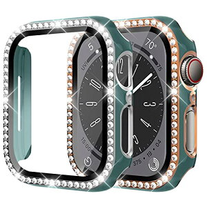 Apple Watch �J�o�[ Apple Watch 8 45mm / Apple Watch 7 45mm �A�b�v���E�H�b�` �J�o�[ �L���L�� ���� ���f�B�[�X �N���X�^�����C���X�g�[�� ���� �K���X�X�N���[���v���e�N�^�[��������ی�o���p�[�t