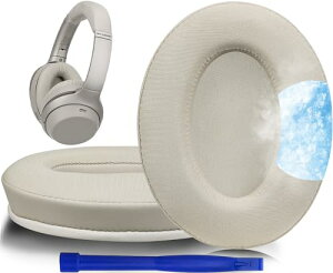 �C���[�p�b�h for Sony WH-1000XM3 (WH1000XM3) �I�[�o�[�C���[�w�b�h�t�H�� �����p�b�h �����x�t�H�[�� �݊��� �w�b�h�p�b�h �⊴ ����p�b�h (�S�[���h)