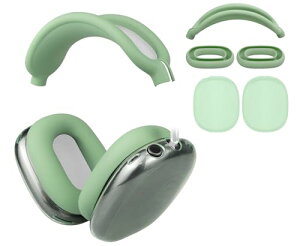 AirPods Max �J�o�[ �{ �w�b�h�o���h �J�o�[ �{ �C���[�p�b�h �P�[�X TPU �����ʕی� �L�b�g �L�Y�h�~ ���ɋ��� ��y�ɐ􂦂� �h�o �y�� ���^ (�O���[��)