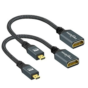 �}�C�N��HDMI HDMI�A�_�v�^�[ �}�C�N��HDMI�I�X-HDMI���X �ґg�P�[�u�� 4K / 60Hz 1080p GoPro Hero 7 Raspberry Pi 4 Sony A6000�J���� 2�p�b�N