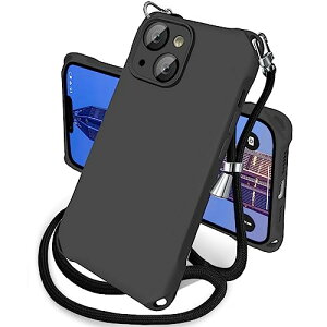 iPhone 14Plus �P�[�X �V���R�� �ϏՌ� �΂߂��� �V�����_�[ �^�C�v �J�o�[ �R�t�� �D��X�g���b�v�t�� ���|�� ��|�� iPhone 14�v���X �P�[�X �X�}�z�P�[�X �g�уP�[�X �X�g���b�v�z�[���t�� ���^ 