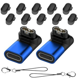 Garmin �ϊ��A�_�v�^�[ (2��)L�^ Type-C�P�[�u�� + �h�o�v���O �[�d�|�[�g�p (10��)TPU�f�� Garmin�ϊ��}�C�N�� �K�[�~���[�d�P�[�u�� Forerunner570 / 970 / vivoactive6 / 5 / Approach s50 / s44 / s70 / Instinct 3 / Venu�V