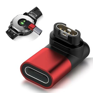 Garmin �ϊ��A�_�v�^�[L�^ Type-C�P�[�u�� Garmin�ϊ��}�C�N�� �K�[�~���[�d�P�[�u�� Forerunner570 / 970 / vivoactive6 / 5 / Approach s50 / s44 / s70 / Instinct 3 / Venu�V���[�Y / Fenix�V���[�Y�Ȃǔėp (���b�h)