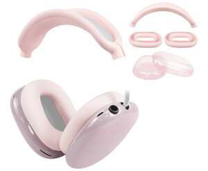 AirPods Max �J�o�[ �{ �w�b�h�o���h �J�o�[ �{ �C���[�p�b�h �P�[�X TPU �����ʕی� �L�b�g �L�Y�h�~ ���ɋ��� ��y�ɐ􂦂� �h�o �y�� ���^ (�s���N)