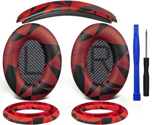 �C���[�p�b�h + �w�b�h�o���h + �C���[�p�b�h�J�o�[ Bose QuietComfort 35 QC35 QC35 ii Over-Ear �w�b�h�Z�b�g ���� �L�b�g �w�b�h�z�� �ւ� �p�b�h �򉻖h�~ �N�b�V���� (���b�h�X�g�[��)